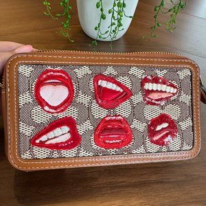 Coach Kira Lips wristlet